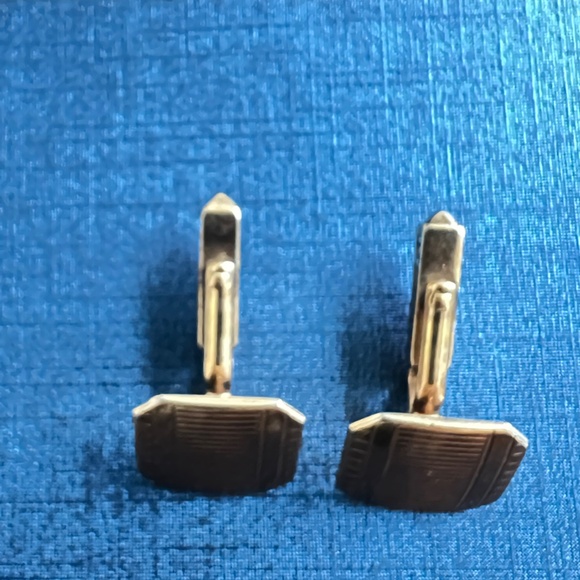 Retro SWANK Gold Tone Cuff Links - Picture 4 of 7